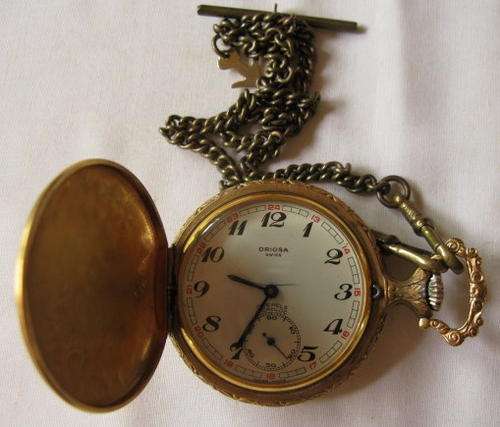 Other Clocks NO. 4203 POCKET WATCH ORIOSA SWISS MADE MECHANISM COMPLETE. NEEDS SERVICE. was sold for 505.00 on 21 Jan at 21 01 by bokkiwi in Durban ID 18449027
