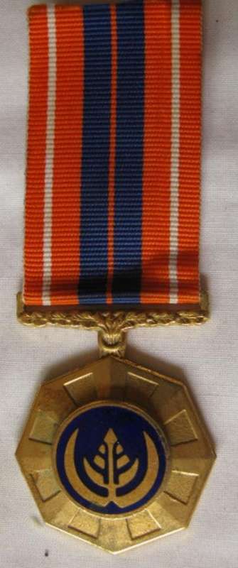 NO. 4193)  PRO PATRIA MEDAL - FULL SIZE NUMBERED 90740.  4TH TYPE + SUSPENDER ARE A SINGLE STRIKING.