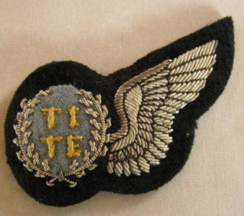 NO. 4475)  SAAF - TECHNICAL ENGINEER - SLVER WIRE WING.