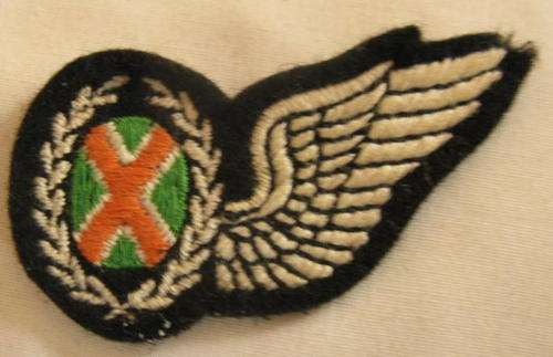 NO. 4487)  SAAF - COMMANDO OBSERVER - ORIGINAL WING - EMBROIDERED - 1980'S.