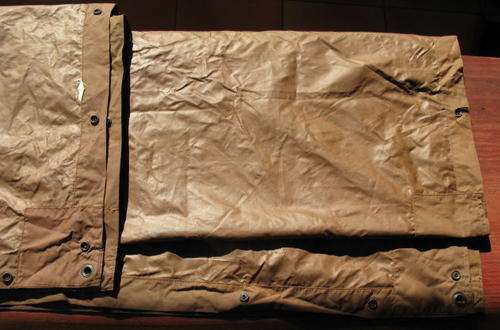 NO. 4914)  SADF - GROUND SHEET / SHELTER.  MANUFACTURED BY MARBURG DATED 1978.