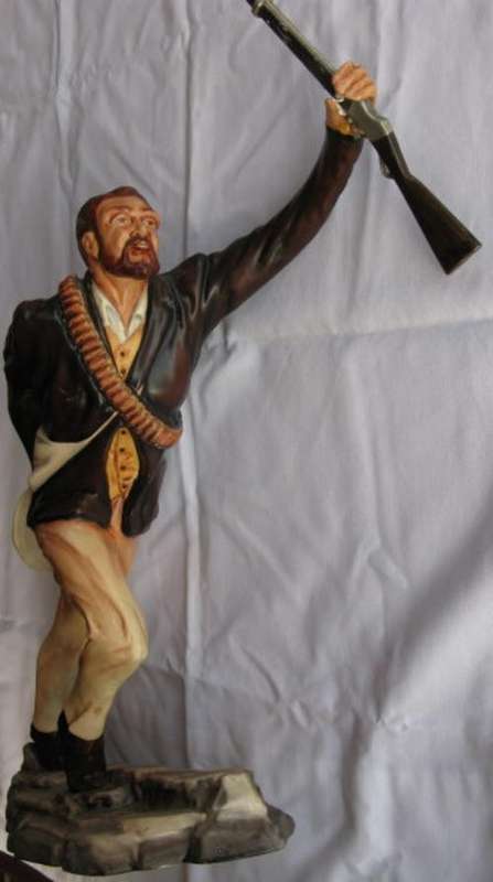 NO. 4985)  BOER WAR - BOER SOLDIER PORCELAIN FIGURE.  1 OF ONLY 2000.  MODEL NO. 44.