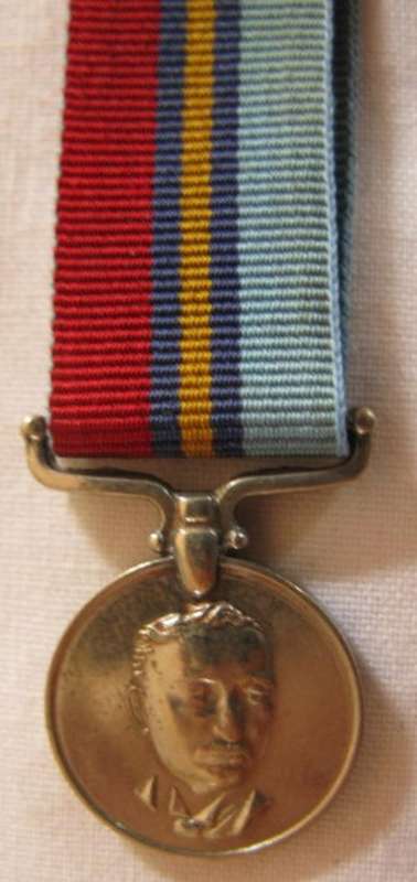 NO. 5256)  RHODESIAN GENERAL SERIVCE MEDAL MINIATURE - GOOD CONDITION.