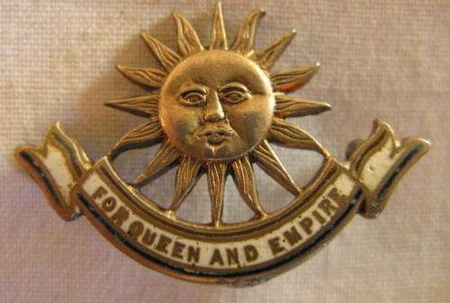 NO. 5466)  BOER WAR - SILVER DARLING BROOCH HALLMARKED 1899 MADE BY MYERS BROS.
