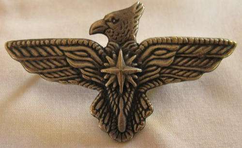 NO. 5644)  SPECIAL FORCES - PROTOTYPE BERET BADGE FOR 45 PARA BRIGADE PROPOSED 1995 - ANTIQUE METAL
