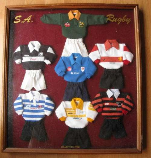 VERY NICE COLLECTION: OLD RUGBY JERSEYS INCLUDING THE FOLLOWING PROVINCES & SPRINGBOK JERSEY SET.