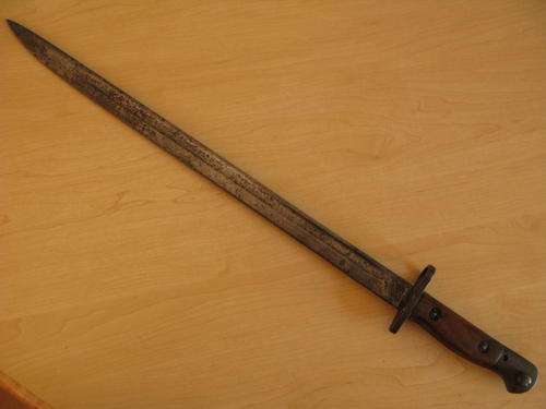 BRITISH 1907 BAYONET - IT BEARS THE JAC MARK OF J.A. CHAPMAN - TOTAL LENGTH 55CM