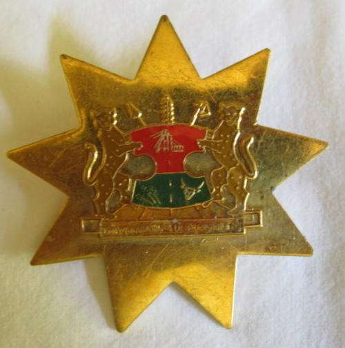 BOPHUTHATSWANA TRAFFIC POLICE BREAST STAR.