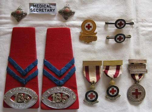 SA RED CROSS COMPLETE SET WITH SILVER MEDAL AWARDED TO M. MCLENNAN NO. 3246.