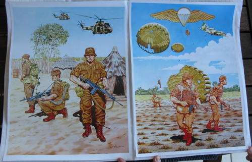 PARA - 2 X PICTURES MEASURING 42X31CM.  SOLD TOGETHER.