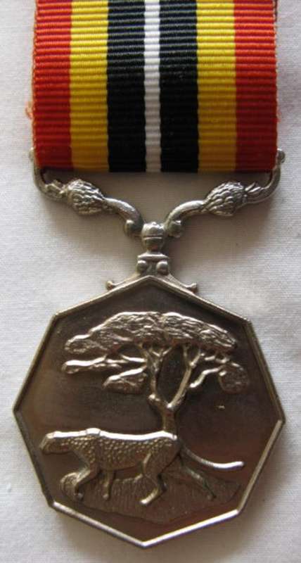 SADF - SOUTHERN AFRICA MEDAL FULL SIZE NUMBERED - UNIFACE SUSPENDER.