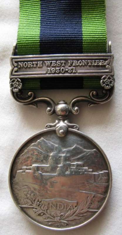 INDIA GENERAL SERVICE MEDAL FULL SIZE CORRECTLY NAMED TO 4029619