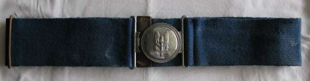 RHODESIAN SAS STABLE BELT 1960'S-1980.  EXTENDED LENGTH 95CM.  COMPLETE CONDITION.