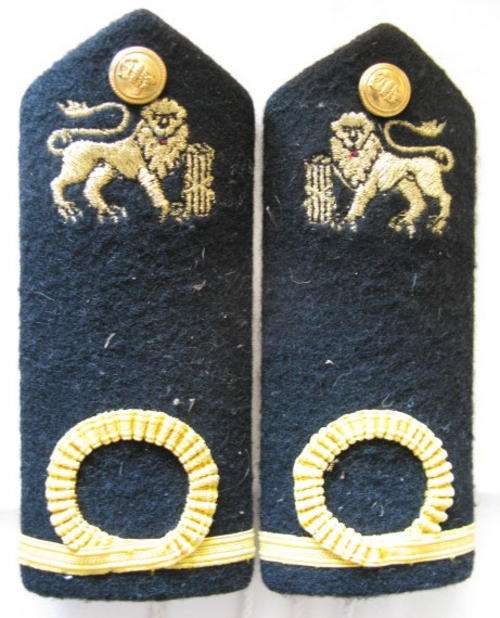 SA NAVY ENSIGN EMBROIDERED SLIP-ON'S - 1980'S - 2002