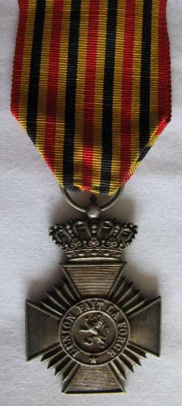 BELGIUM MILITARY DECORATION FOR LONG SERVICE 2ND CLASS - FULL SIZE.