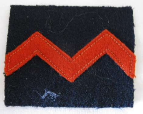 SA ARTILLERY HELMET FLASH WORN 1935-42 - FELT.