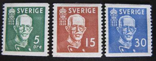 SWEDEN 1939 SG 208-210.  MINT