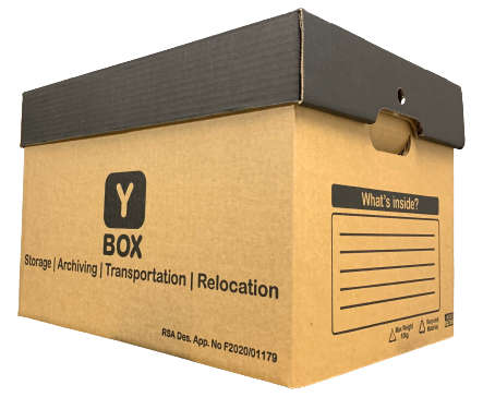 yBox Self Folding Pop-Up Filing Storage Box (2 Pack)
