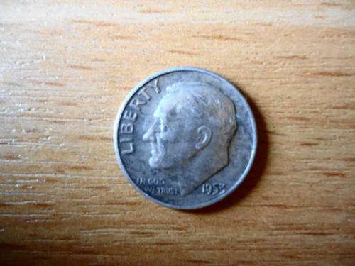 1953 ROOSEVELT ONE DIME  DENVER MINT (D) MARK IN EXCEPTIONAL CONDITION AS PER THE PHOTOGRAPH