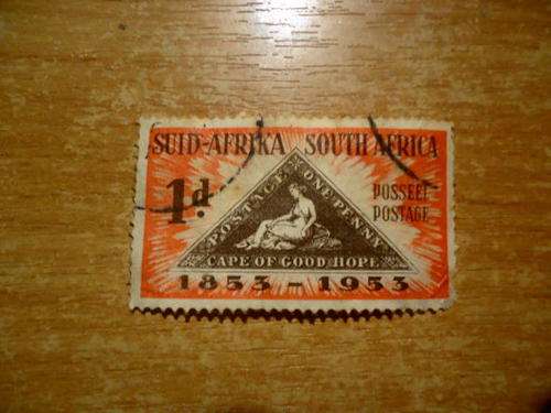 1853-1953 Centenary Cape of Good Hope Triangular stamp 1d value used as per the photograph