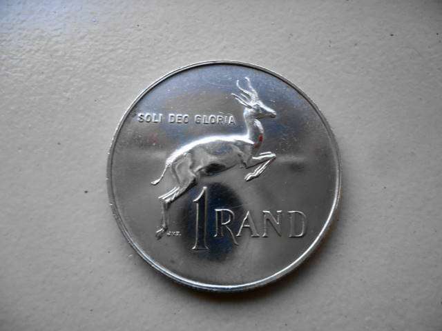 1967 SOUTH AFRICAN SILVER R1 COIN FANTASTIC EXAMPLE AS PER THE PHOTOGRAPH