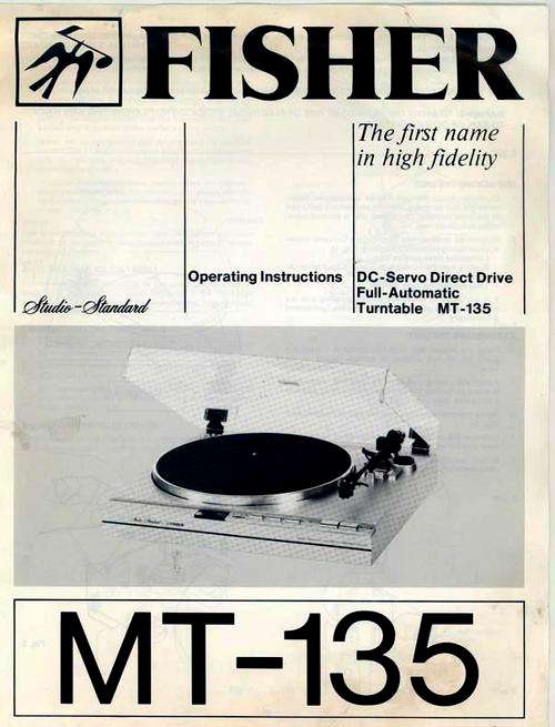 FISHER STUDIO STANDARD HEAVY DUTY RECORD TURNTABLE COMPLETE AS NEW