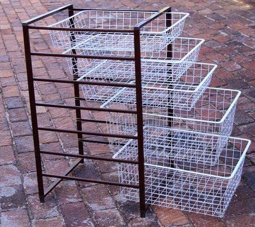 5 DRAWER STORAGE RACK CAN BE USED FOR CLOTHING OR FRUIT & VEGETABLES OR SUNDRY STORAGE