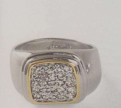 BEAUTIFULL 24 CT 2 TONE GP LADIES RING - NO RESERVE!