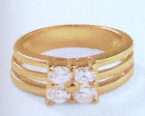 24 ct gp CUBIC ZIRCONIA LADIES RING - NO RESERVE!