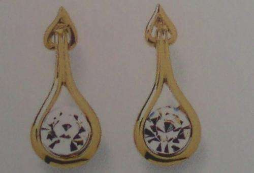GORGEOUS SET OF 24 CT CUBIC ZIRCONIA GP EARRINGS - NO RESERVE!