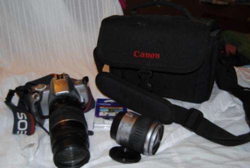 Canon Eos 300V with 2 Lenses Bag and Filter! Mint Condition!