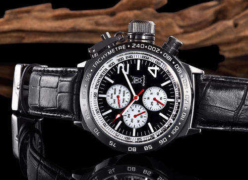 Authentic KONIGSWERK "Licinius"Black/White Multifunction Gents watch New in box!!