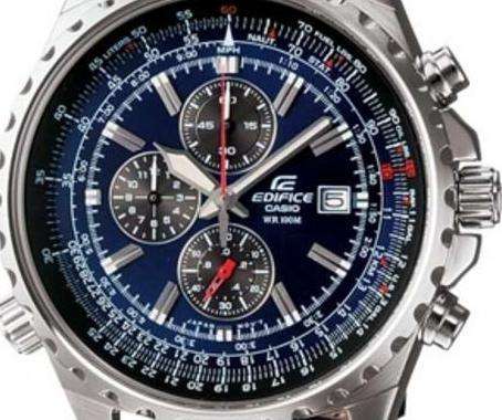 WOW!! CASIO EDIFICE EF527L Chronograph AVIATOR  Slide Rule Gents Watch++STUNNING++