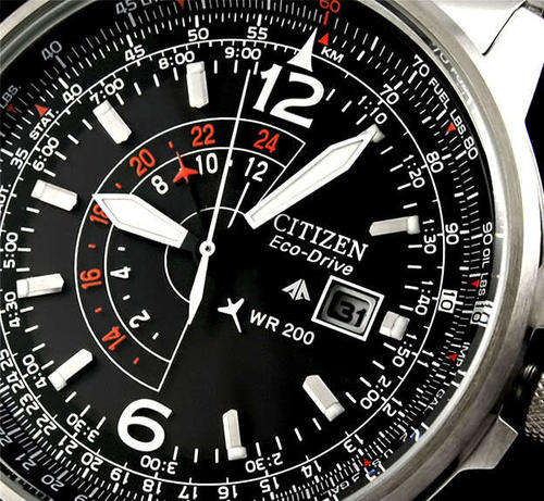 #AWESOME# CITIZEN NIGHTHAWK GMT DUALTIME ECODRIVE FLIGHTMASTER 200M WR WATCH