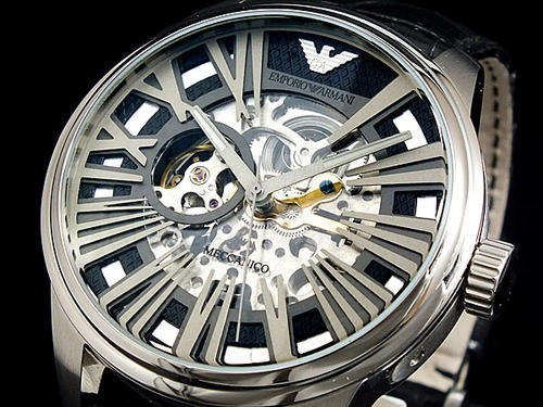 EMPORIO ARMANI GENTS SKELETON MECCANICO WATCH AR4629**R5299.99**TOP ITEM !!