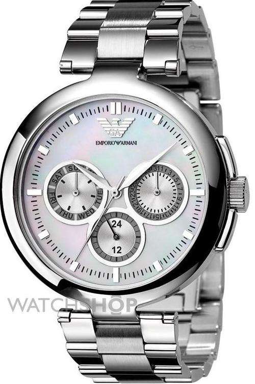 EMPORIO ARMANI LADIES MULTIFUNCTION WATCH BREATHTAKING MOTHER OF PEARL DIAL!! R4899.99