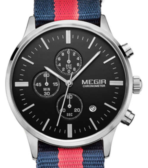 MEGIR TRUE CHRONOGRAPH Nautical British Navy Gents watch**ONE DAY ONLY!!
