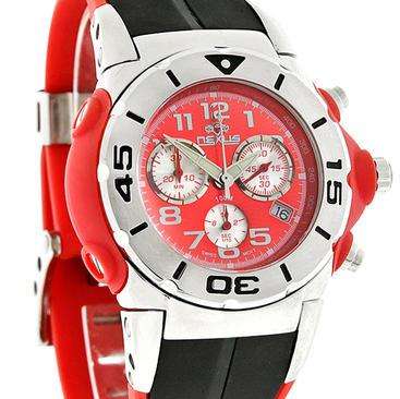 NEXUS GENTS SWISS MASTERPIECE CHRONOGRAPH RONDA 5030D  MOVEMENT--**FERRARI RED--**