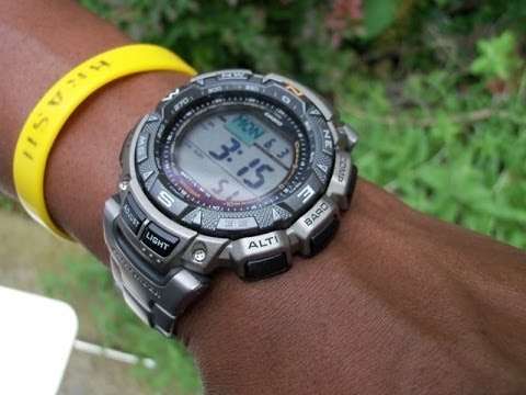 CASIO Protrek TITANIUM Tough Solar Triple Sensor Watch++LAST ONE+FREE SHIPPING!!