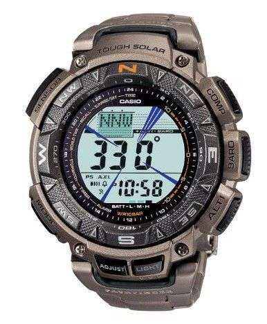 CASIO Protrek TITANIUM Tough Solar Triple Sensor Watch++LAST ONE+FREE SHIPPING!!