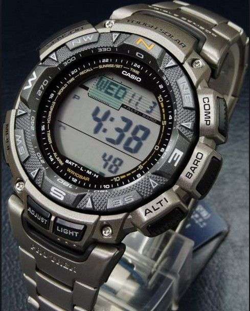 CASIO Protrek TITANIUM Tough Solar Triple Sensor Watch++LAST ONE+FREE SHIPPING!!