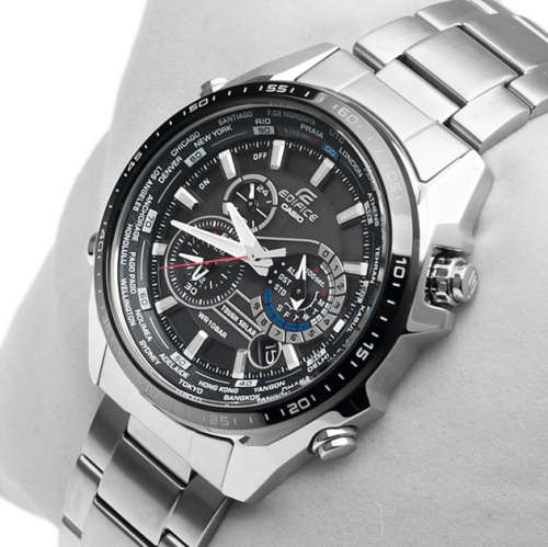 Casio Edifice Tough Solar Neobrite Stainless-Steel Quartz Watch++MASSIVE BARGAIN++TOP OF THE RANGE!!