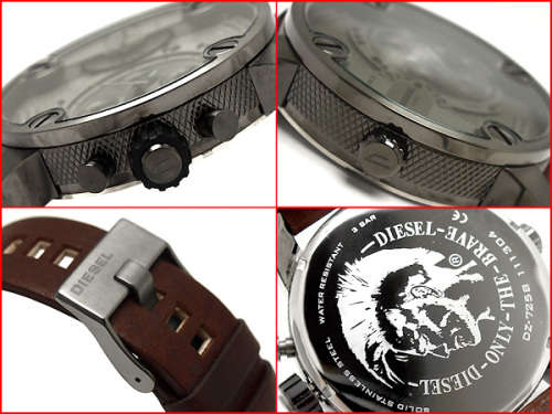 DIESEL**GIANT 52MM SBA**LITTLE DADDY Chronograph Gents Watch **MUST HAVE**