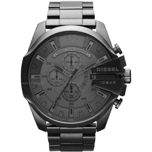 DIESEL MEGA CHIEF GENTS BLACK GUN METAL BEAST BRAND NEW IN BOX++WOW FACTOR++