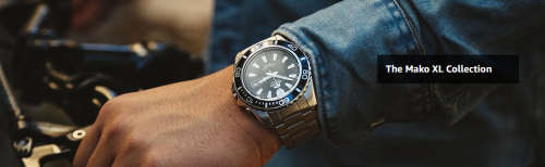 ORIENT Mako XL Automatic Submariner Day/Date 200M Dive Watch++In Stock!! FREE NATO STRAP!!