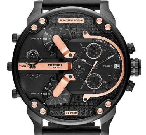 DIESEL GENTS Mr. Daddy XXL 57mm 4 TIMEZONE Quartz Watch R7999.99 BRAND NEW++Top of the Range++