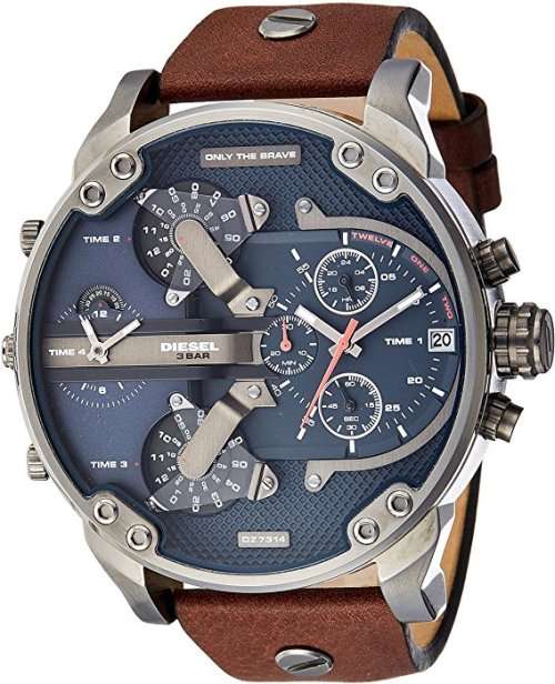 DIESEL GENTS  4 TIMEZONE XXL MR BIG DADDY 57MM**BRAND NEW IN BOX++R7999.99++!!
