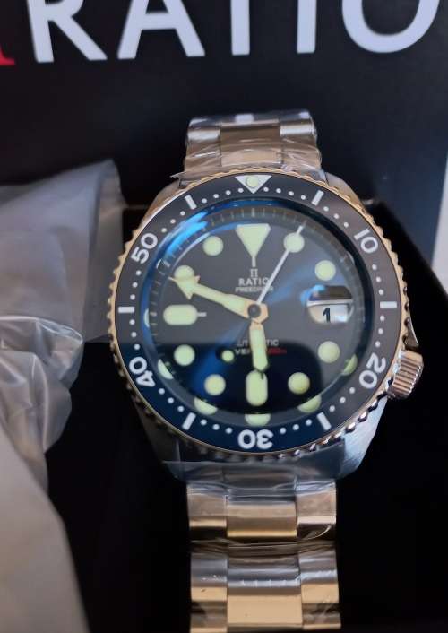 LAST ONE!!!RATIO 200m Turtle Automatic SKX Style Divers Watch Sapphire Seiko mvt NH35A