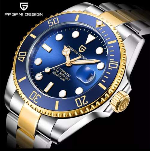 Pagani 43mm Submariner Automatic 24 Jewels Seiko NH35A**Top Brand**