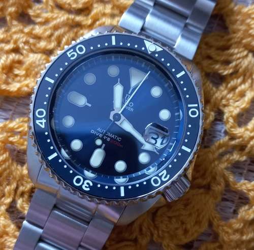 LAST ONE!!!RATIO 200m Turtle Automatic SKX Style Divers Watch Sapphire Seiko mvt NH35A